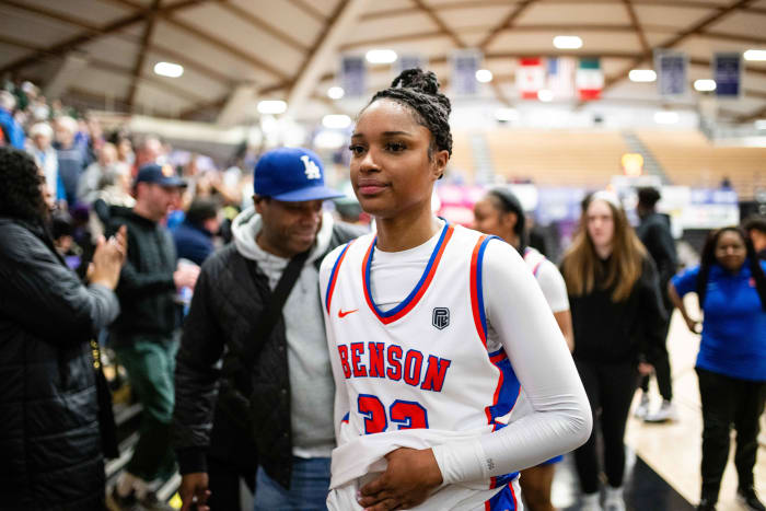 Benson Grants Pass 6A Oregon girls basketball quarterfinal 2024 Naji Saker -71